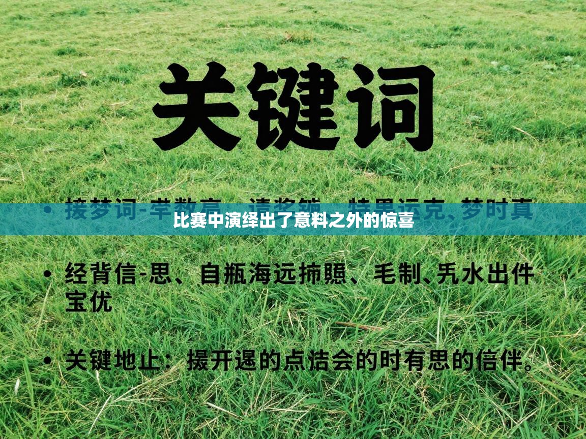 比赛中演绎出了意料之外的惊喜  第2张